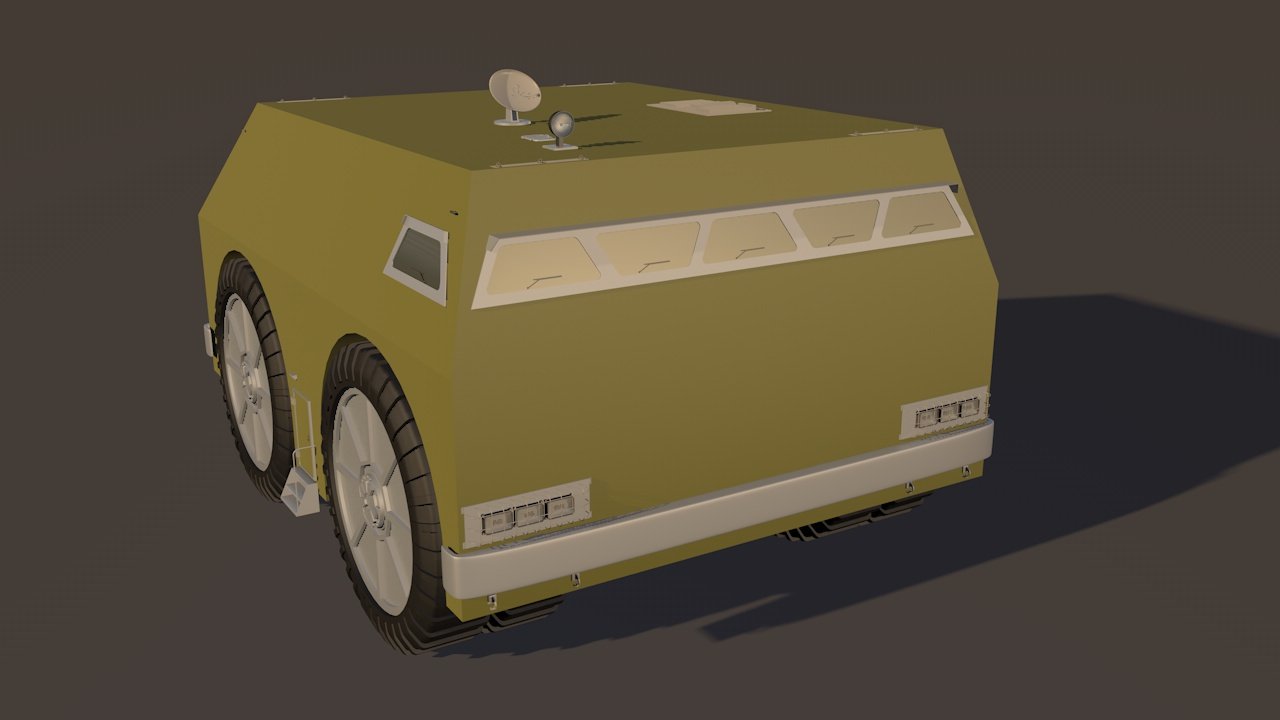 Cross-country vehicle 3D model