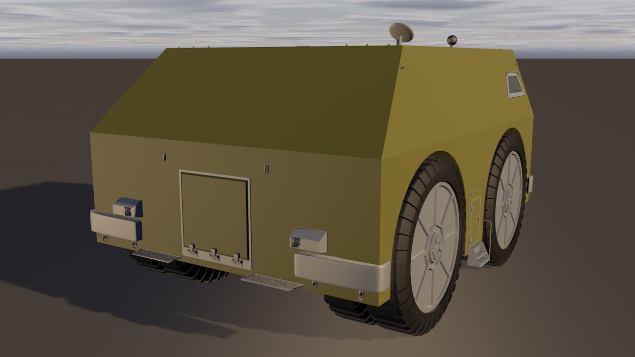 3D Cross-country vehicle model