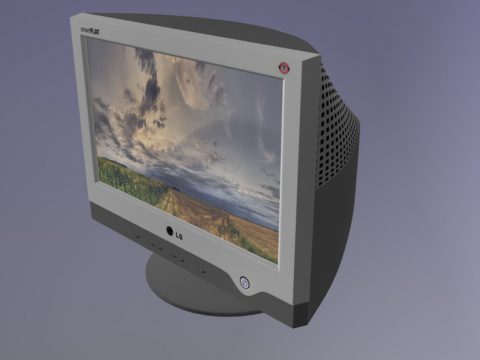 Crt monitor 3D model