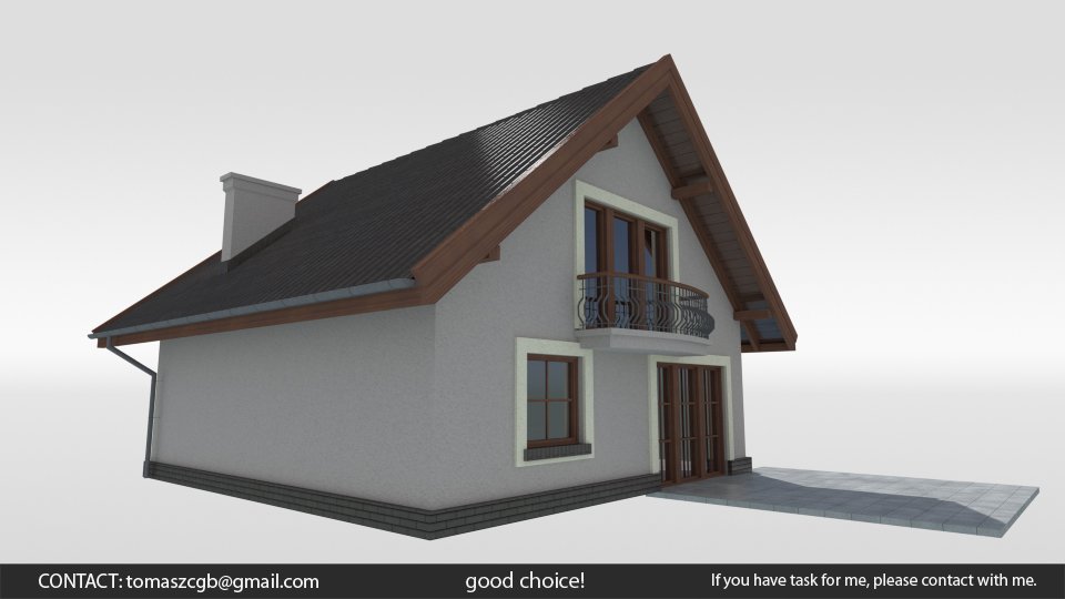 3D Cyprys House model