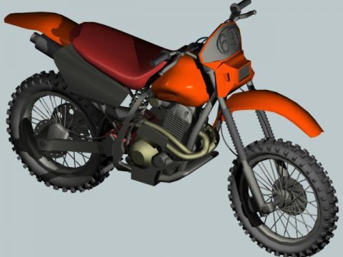 3D Dirt Bike model