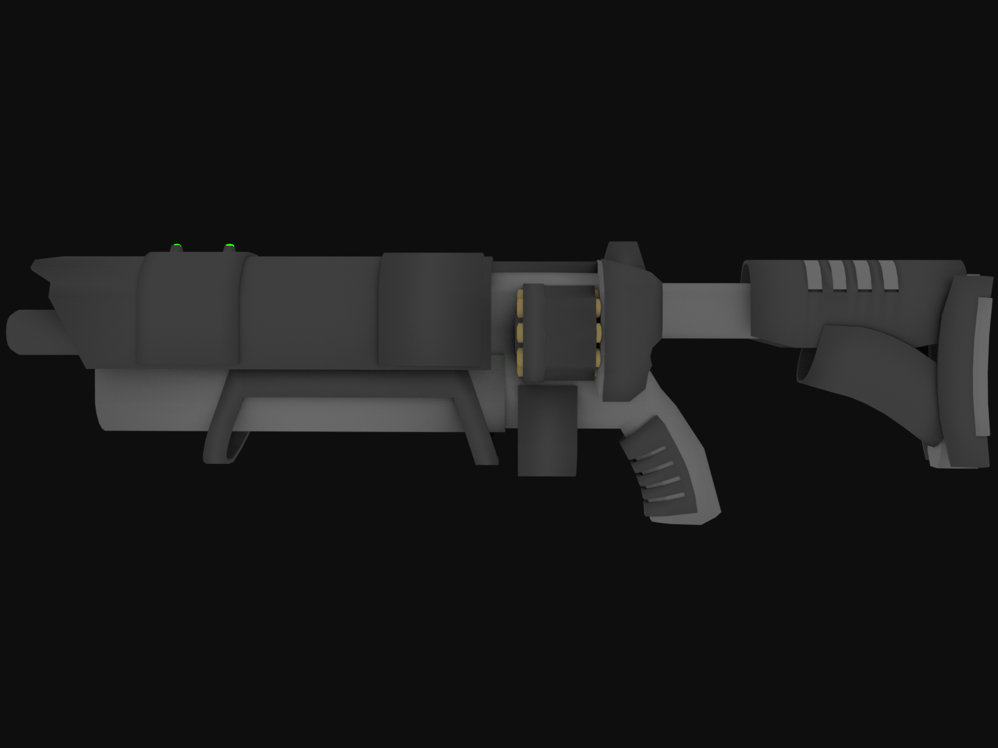 3D Double-barreled weapon RAPS-90 model