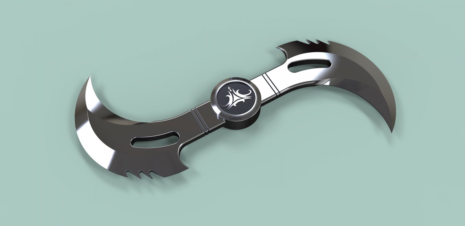 Glaive from movie Blade 3D model