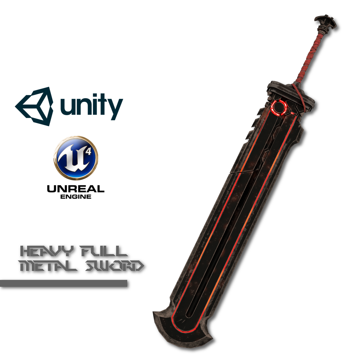 Heavy Full Metal Sword 3D model