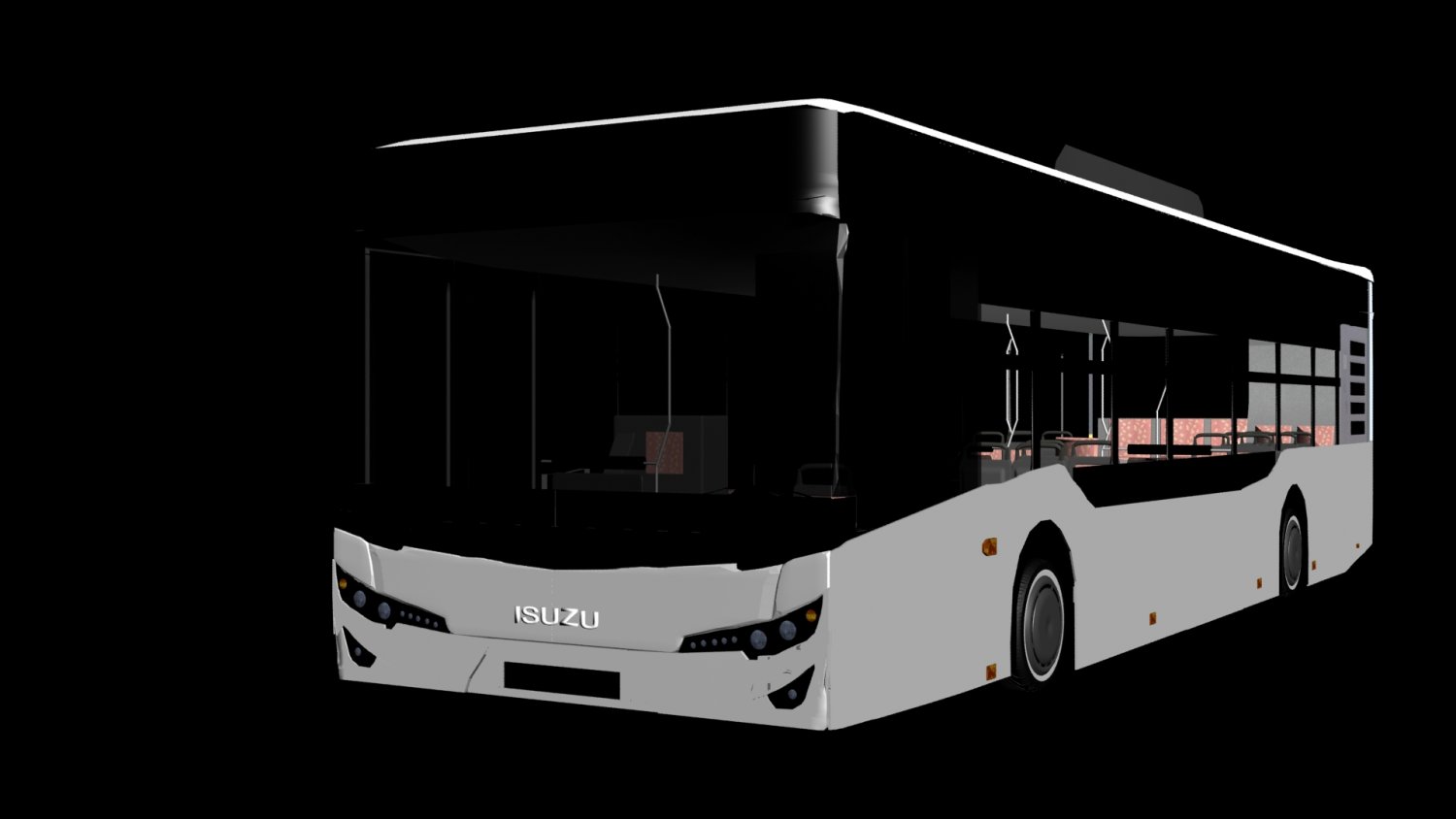 3D Isuzu Citiport Bus model