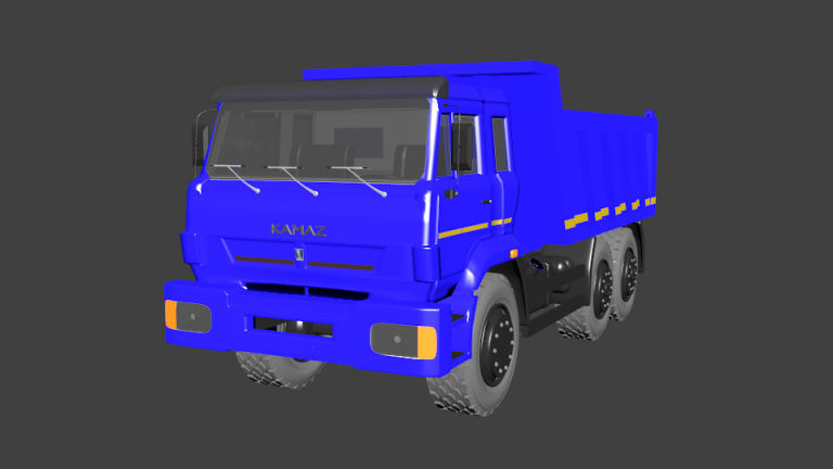 Камаз 3d model