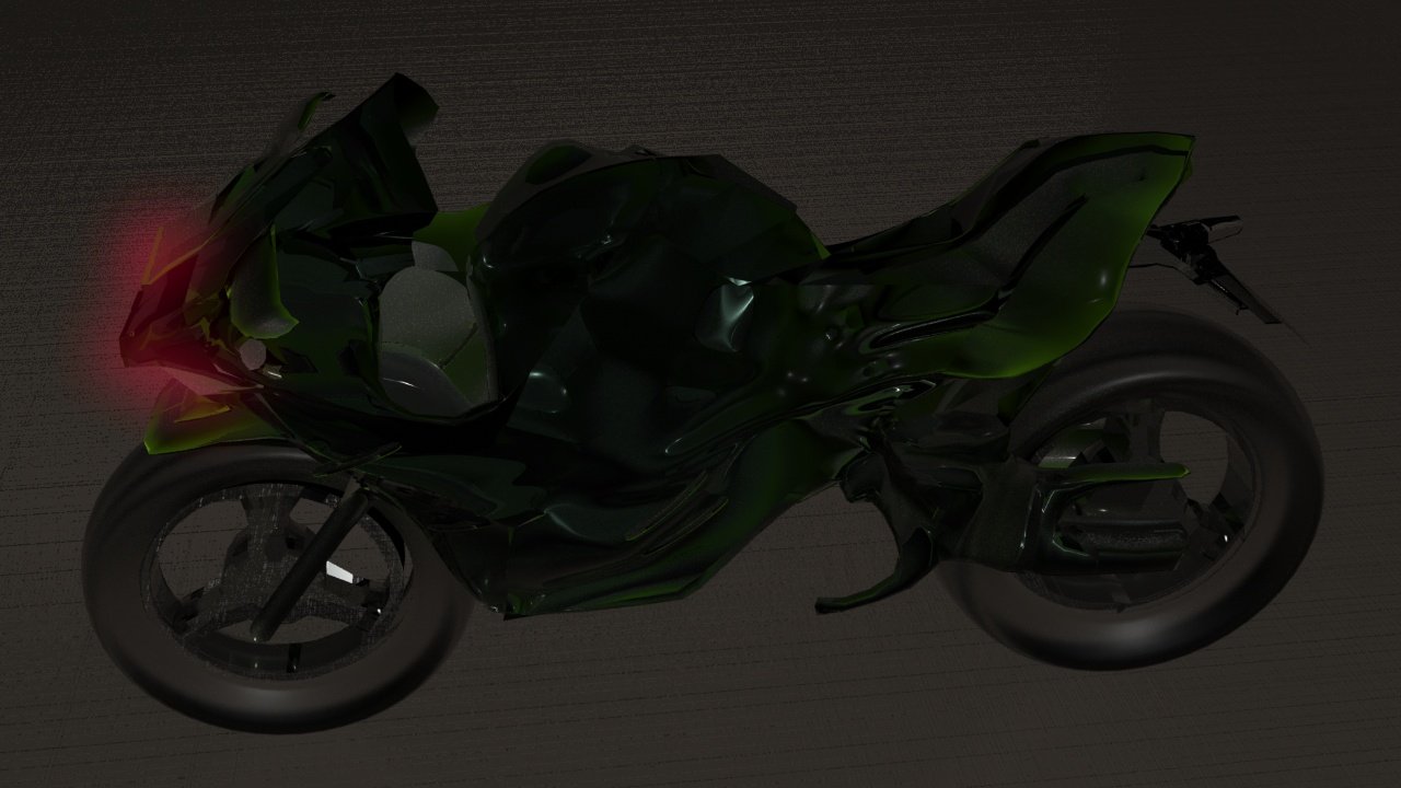 3D Kawasaki Ninja H2 model
