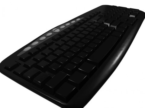 Keyboard Black 3D model