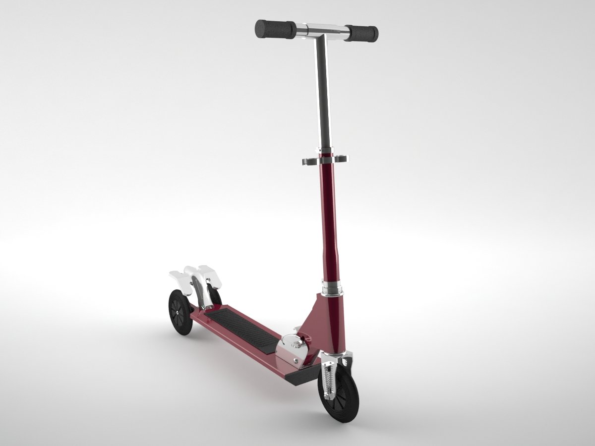 Kick scooter 3D model