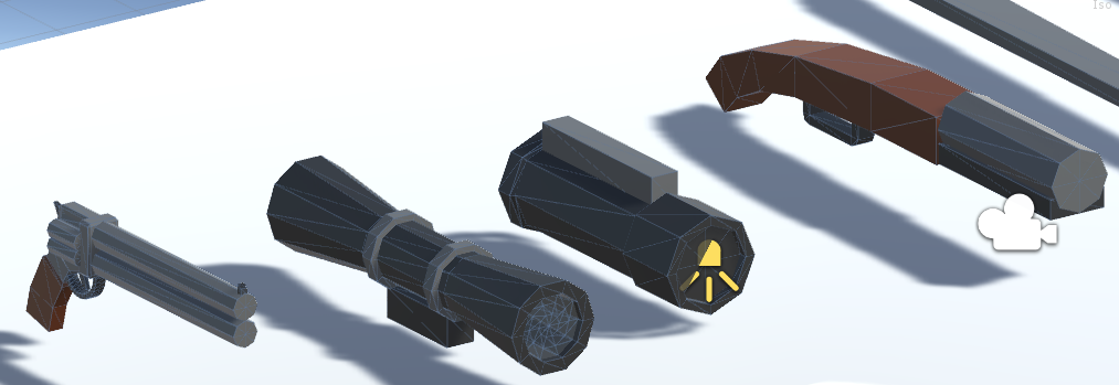 Low-Poly 19 Weapons Pack VR Guns
