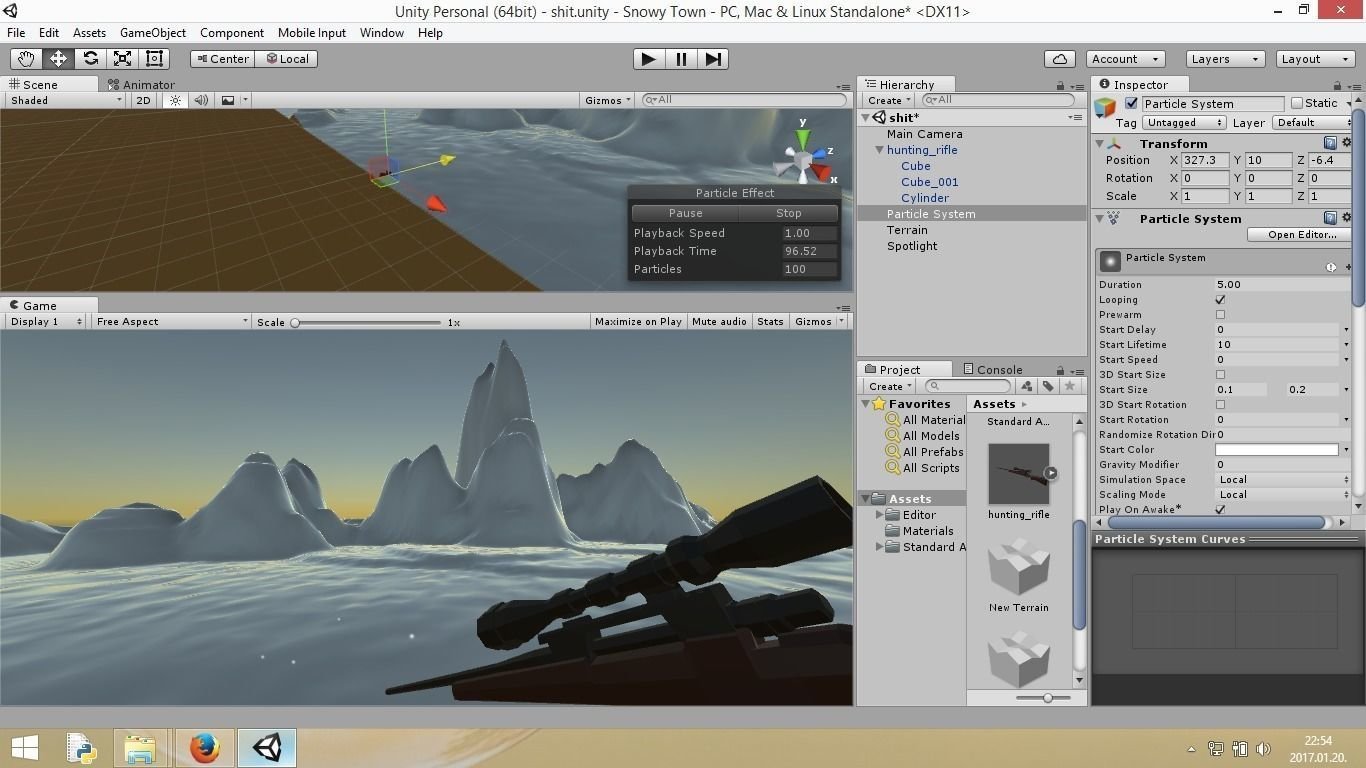 3D Low Poly Hunting Rifle model