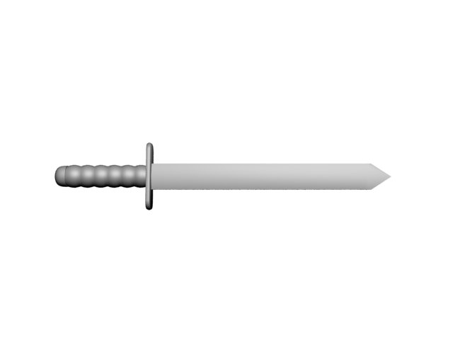 3D Low Poly Sword model