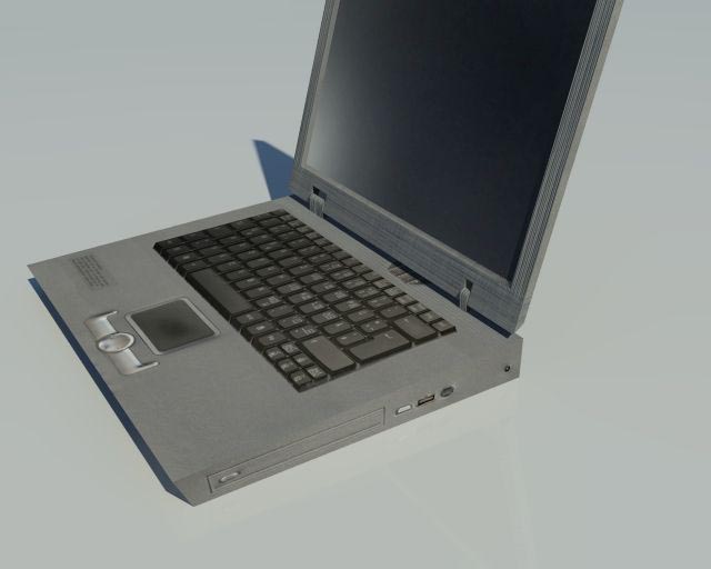 Low Poly old Laptop