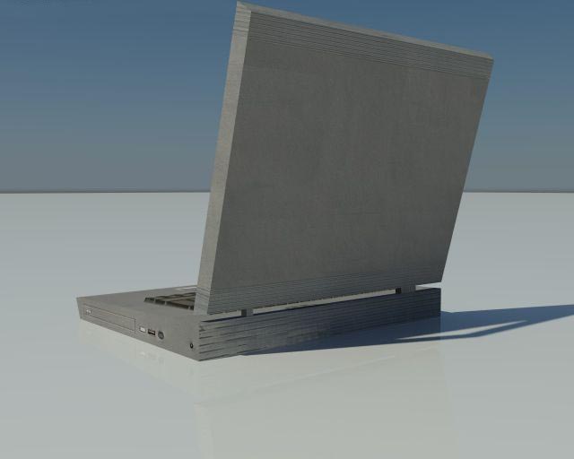 Low Poly old Laptop