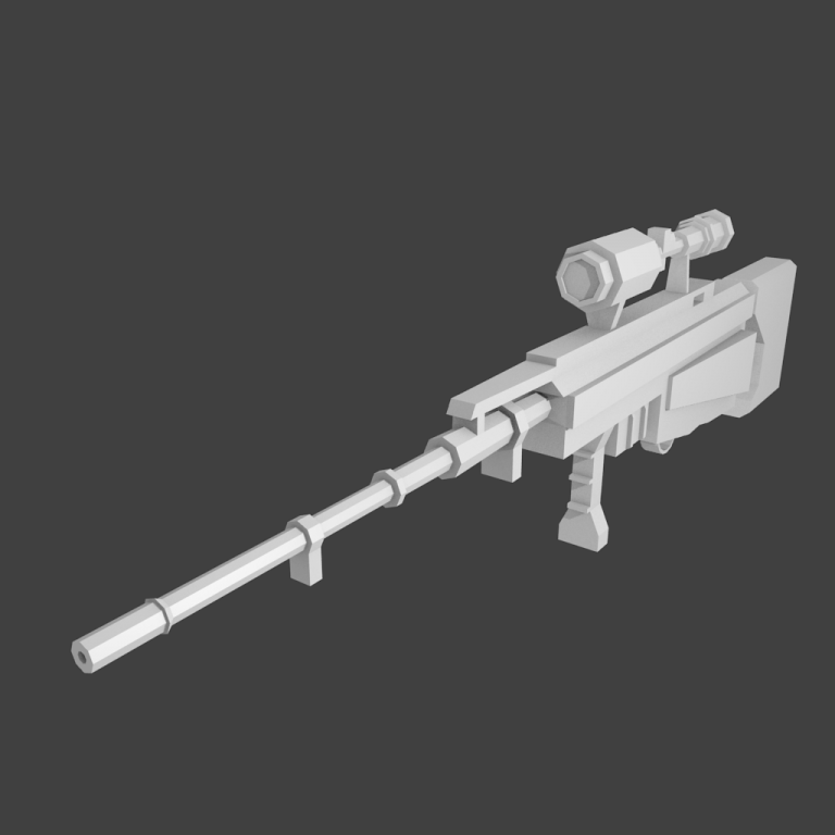 Lowpoly Sniper Rifle - DownloadFree3D.com