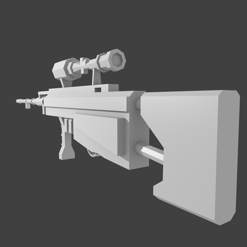Lowpoly Sniper Rifle