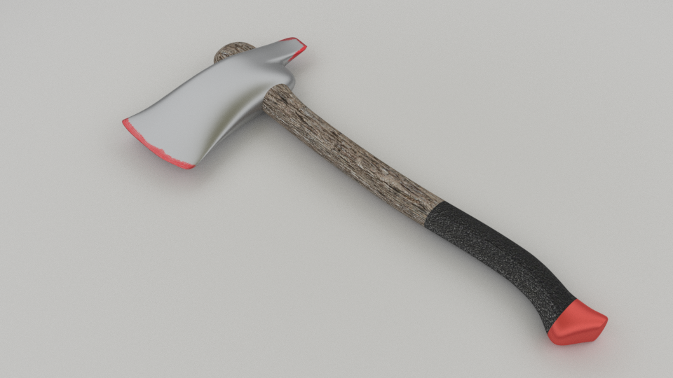 3D Lumber axe model