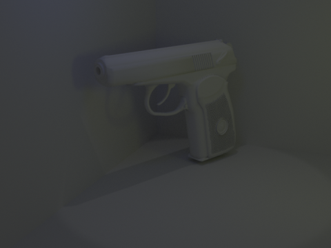 Makarov pistol 3D model