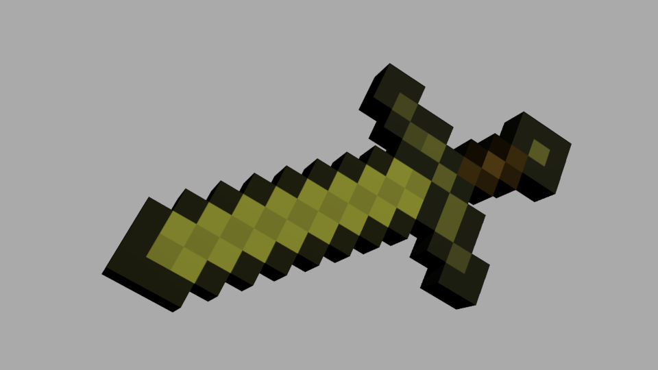 3D Minecraft Sword model