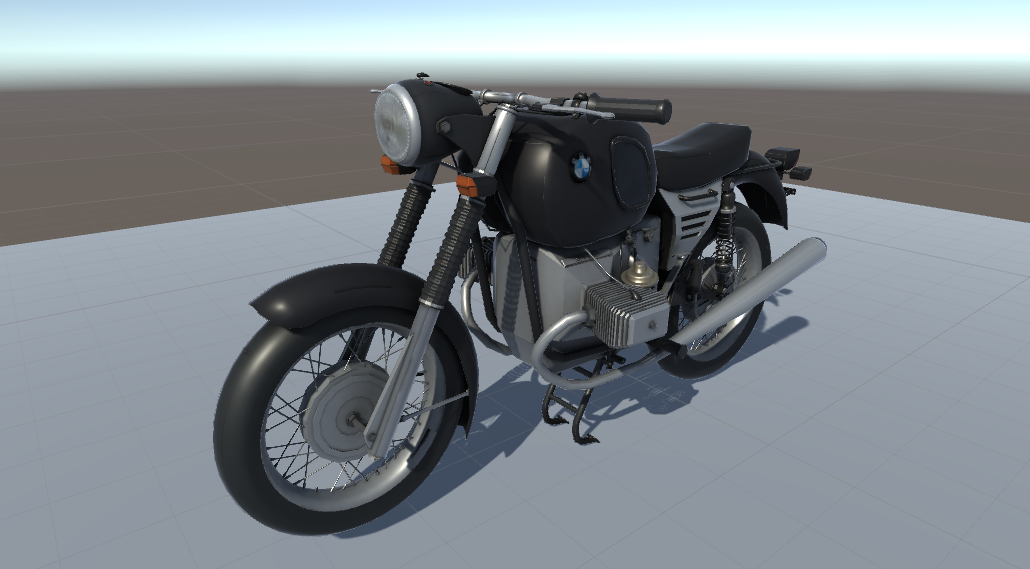 Motorcycle BMW 75 3D model