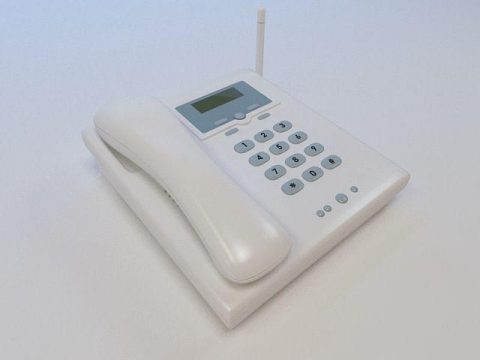 Office phone 3D model
