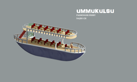 Passenger ferry ummukulsu 3D model