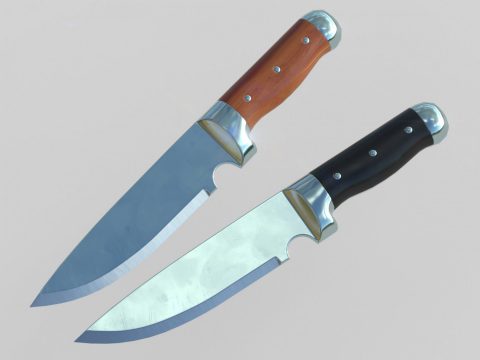 Polished Knife PBR 3D model
