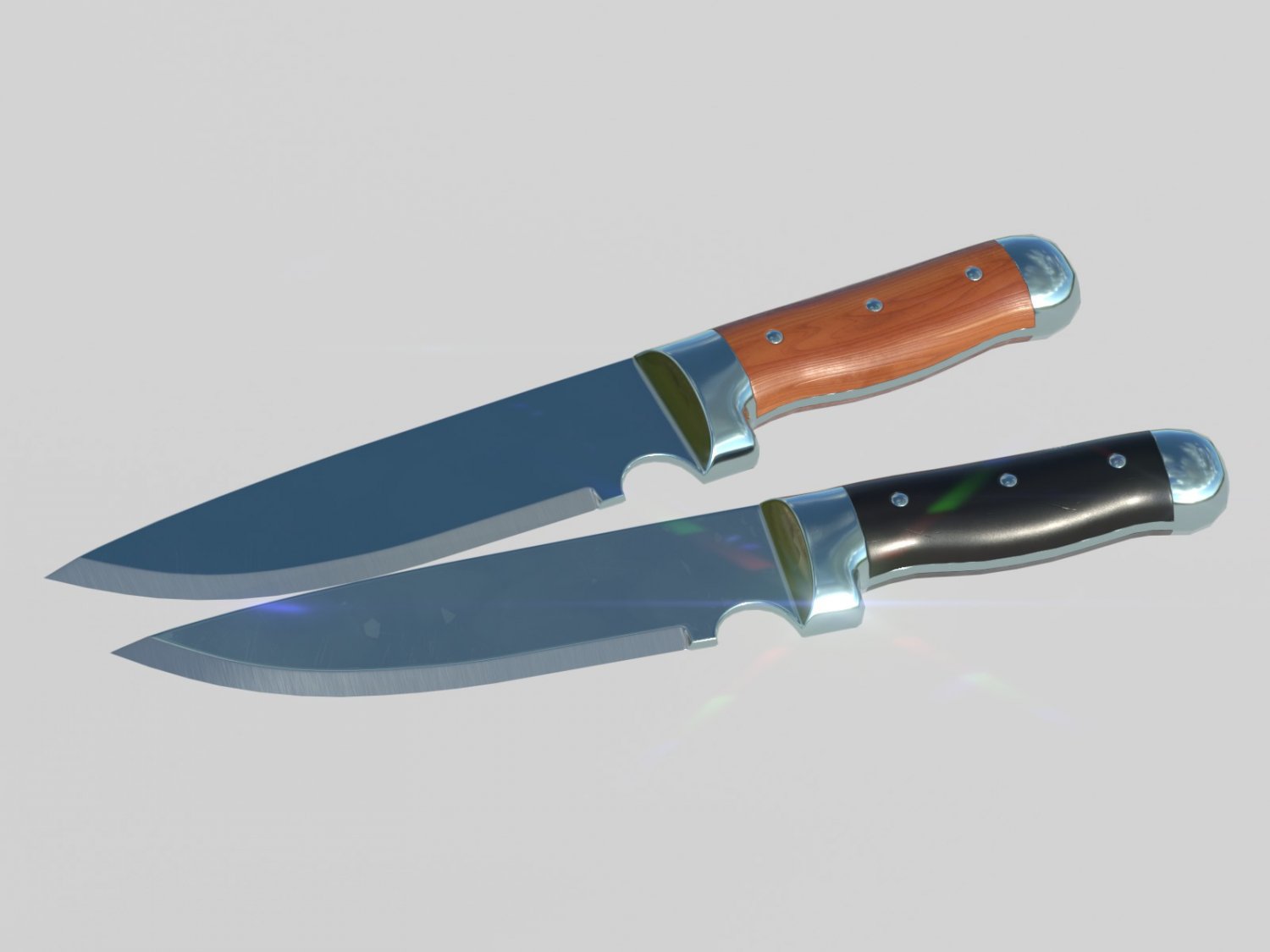 3D Polished Knife PBR model