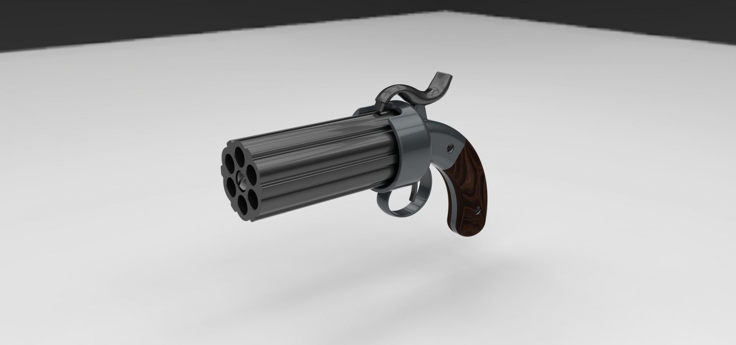 Revolver 3D model