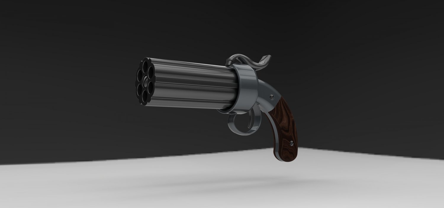 3D Revolver model