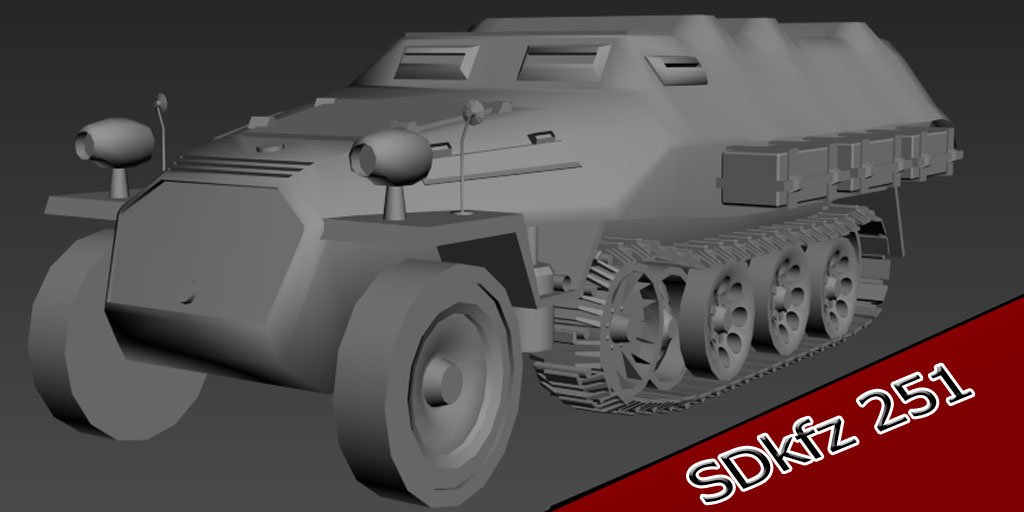 3D SDkfz251 model