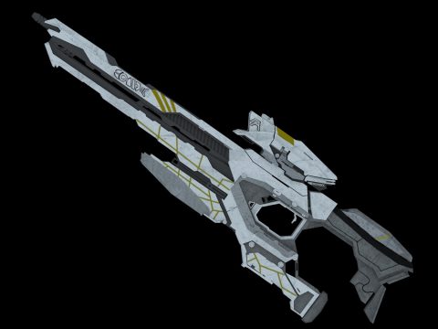 Sci-Fi Rifle 3D model
