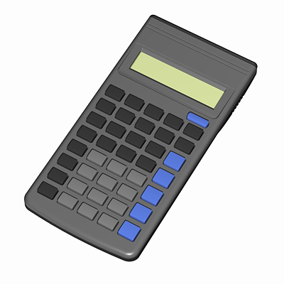 3D Scientific Calculator model