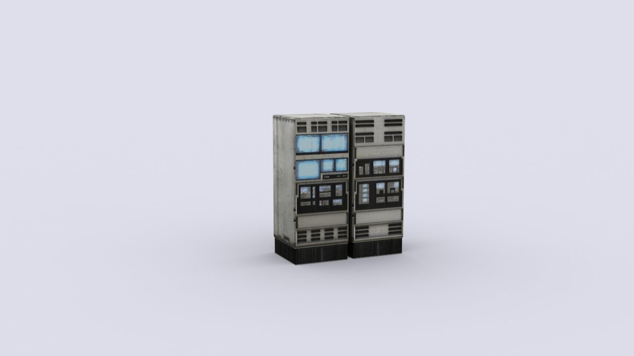 Servers 3D model