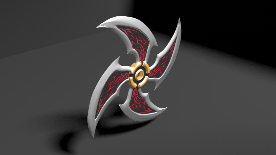 3D Shuriken of the underworld model