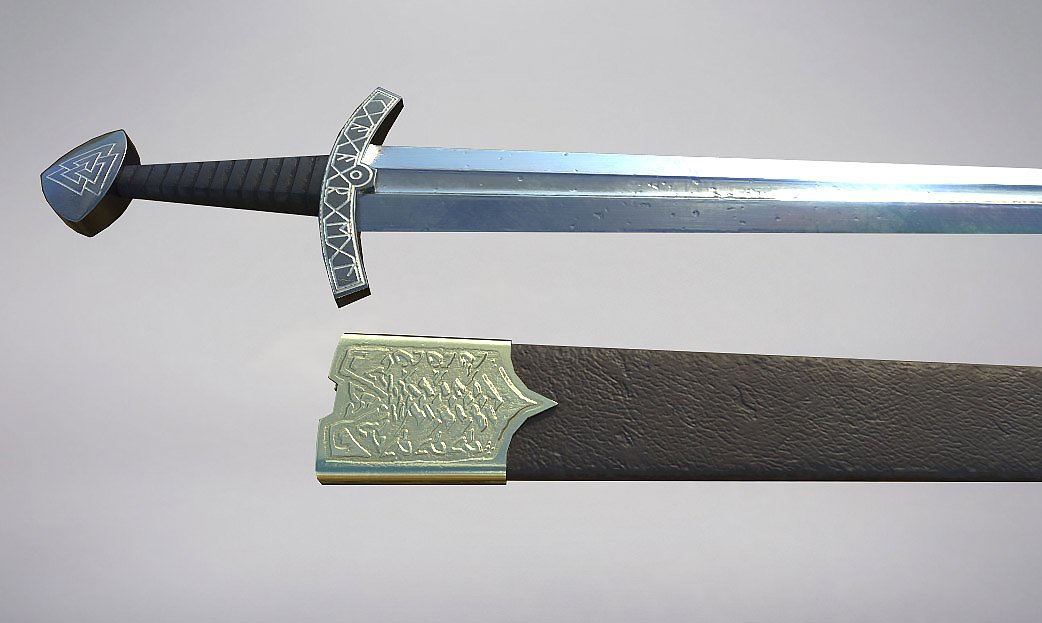 Slavian Sword Lowpoly 3D  model
