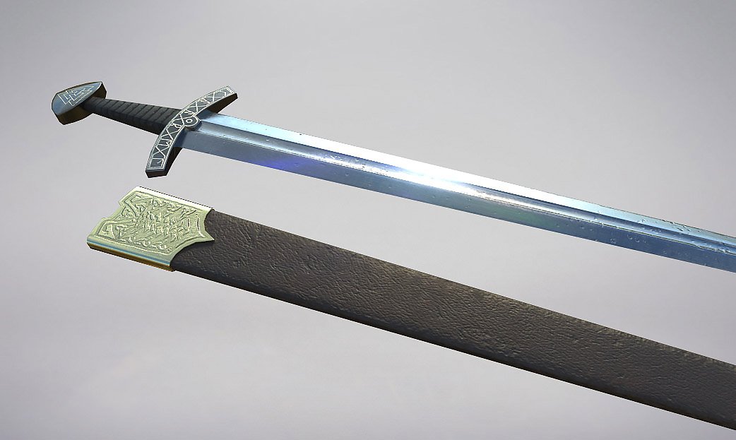 Slavian Sword Lowpoly