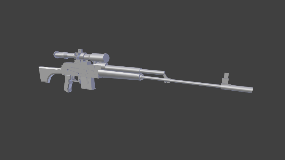 Sniper long 3D model