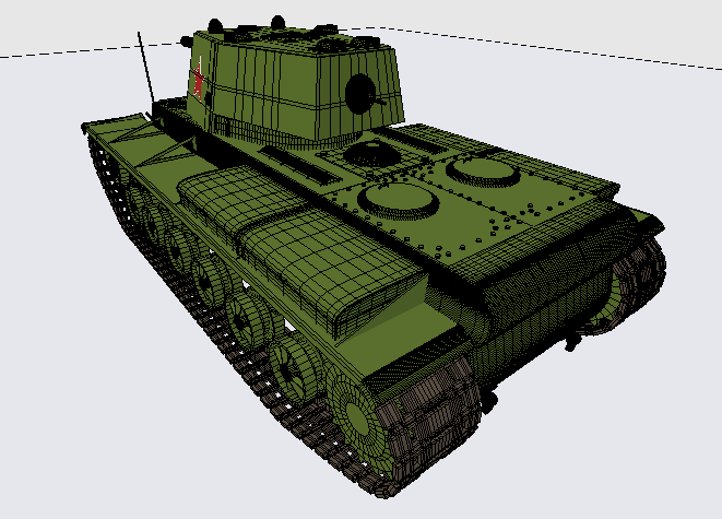 Soviet tank KV-1 model 1942