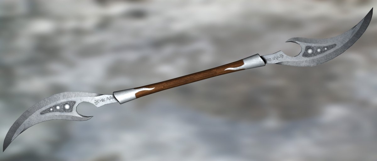 Sword 2 blade 3D model