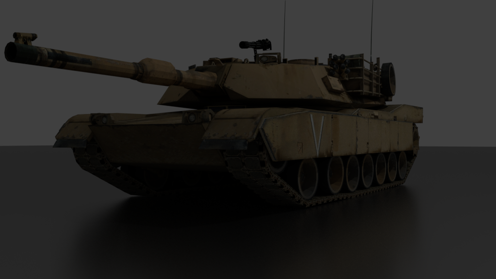 3D Tank Abrams model