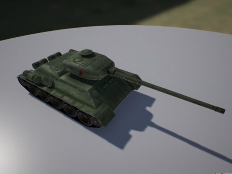 Tank Low Poly 3D model