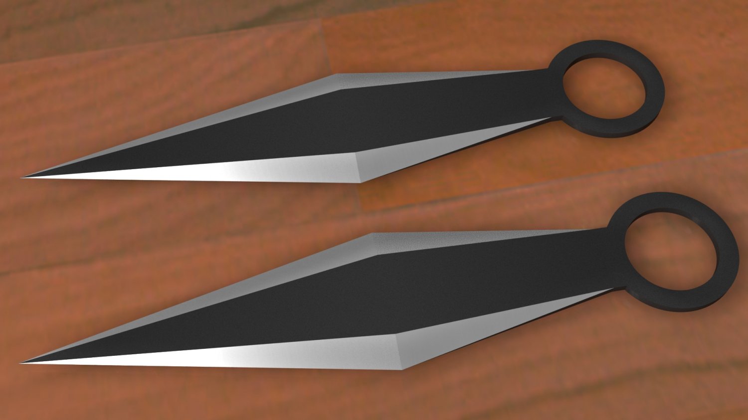 3D Throwing Knives pack model