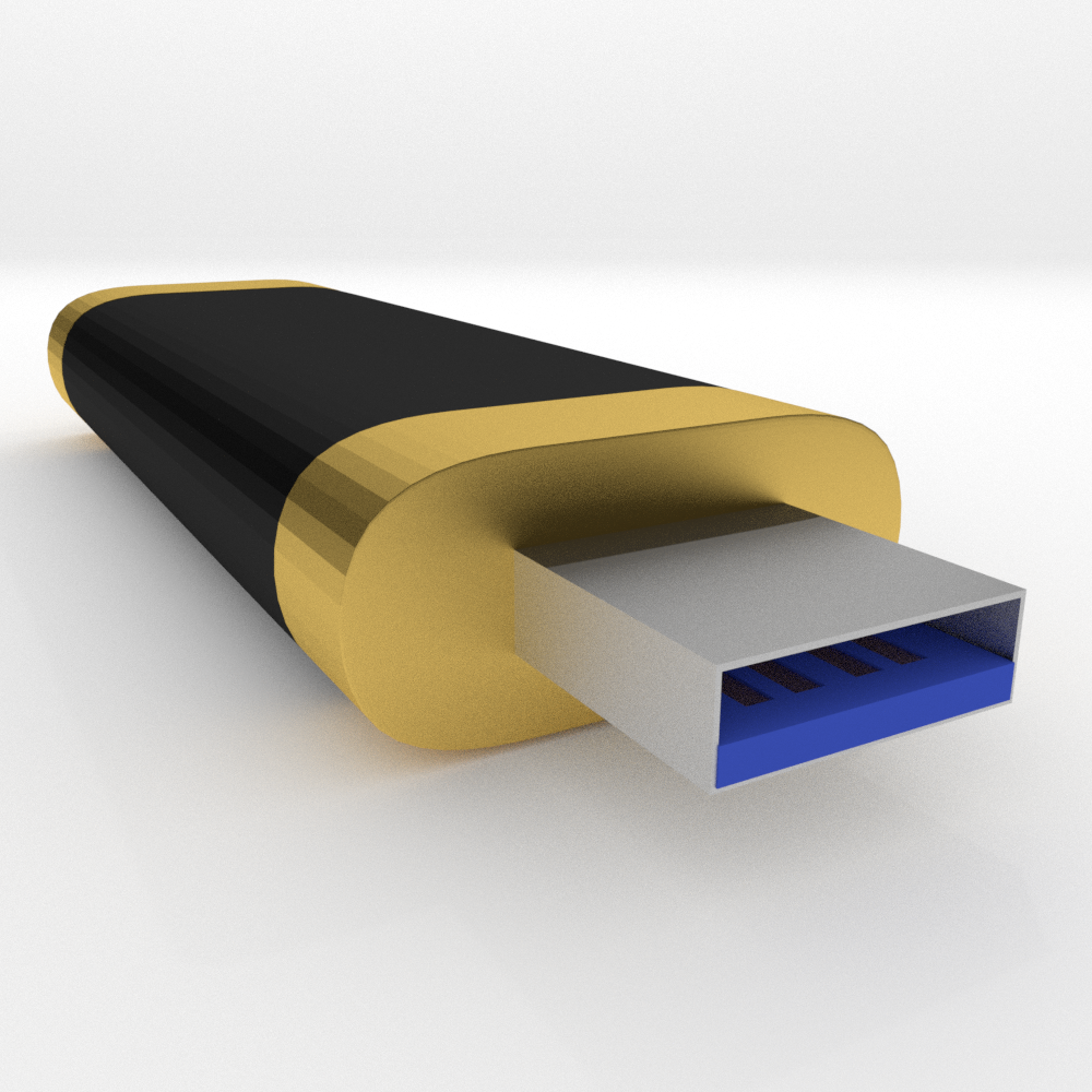 USB Flash Drive 3D model