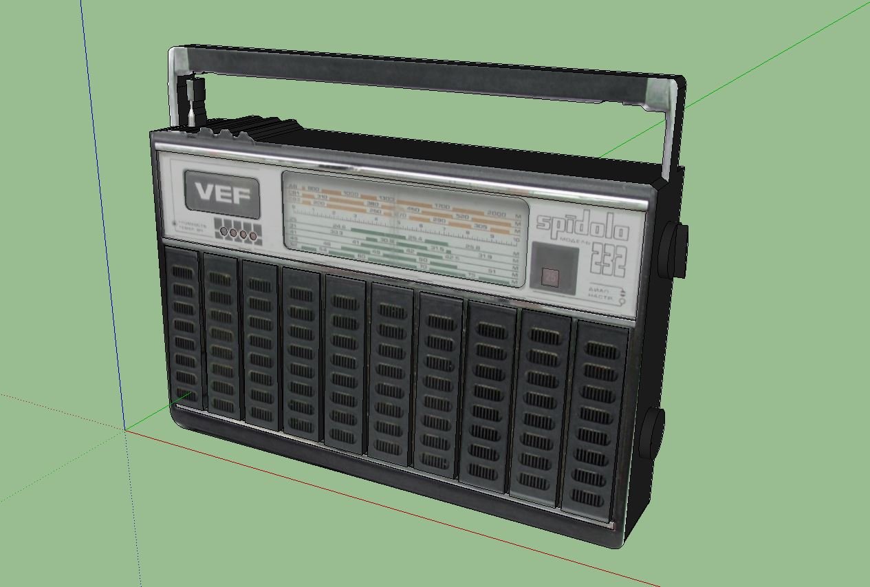 Vintage Radio - VEF Spidola 232 3D model