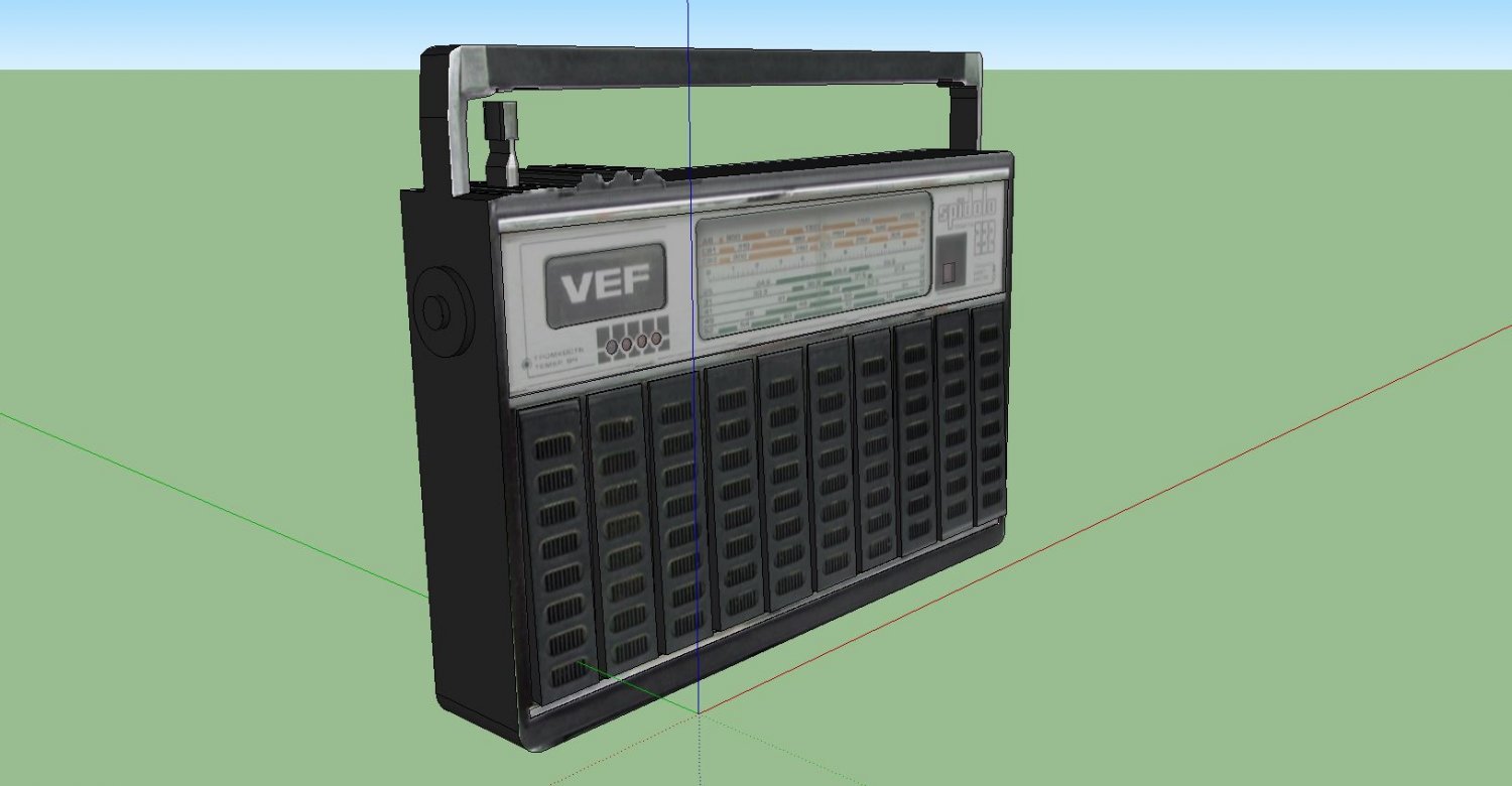 3D Vintage Radio - VEF Spidola 232 model