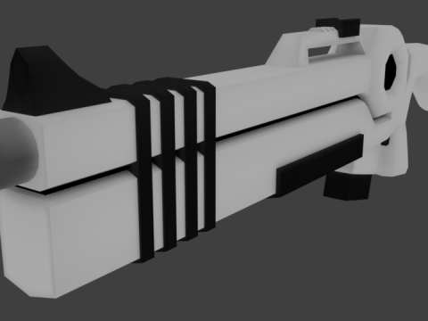White Gun 3D model