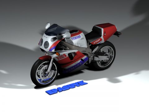 Yamaha motorbike 3D model