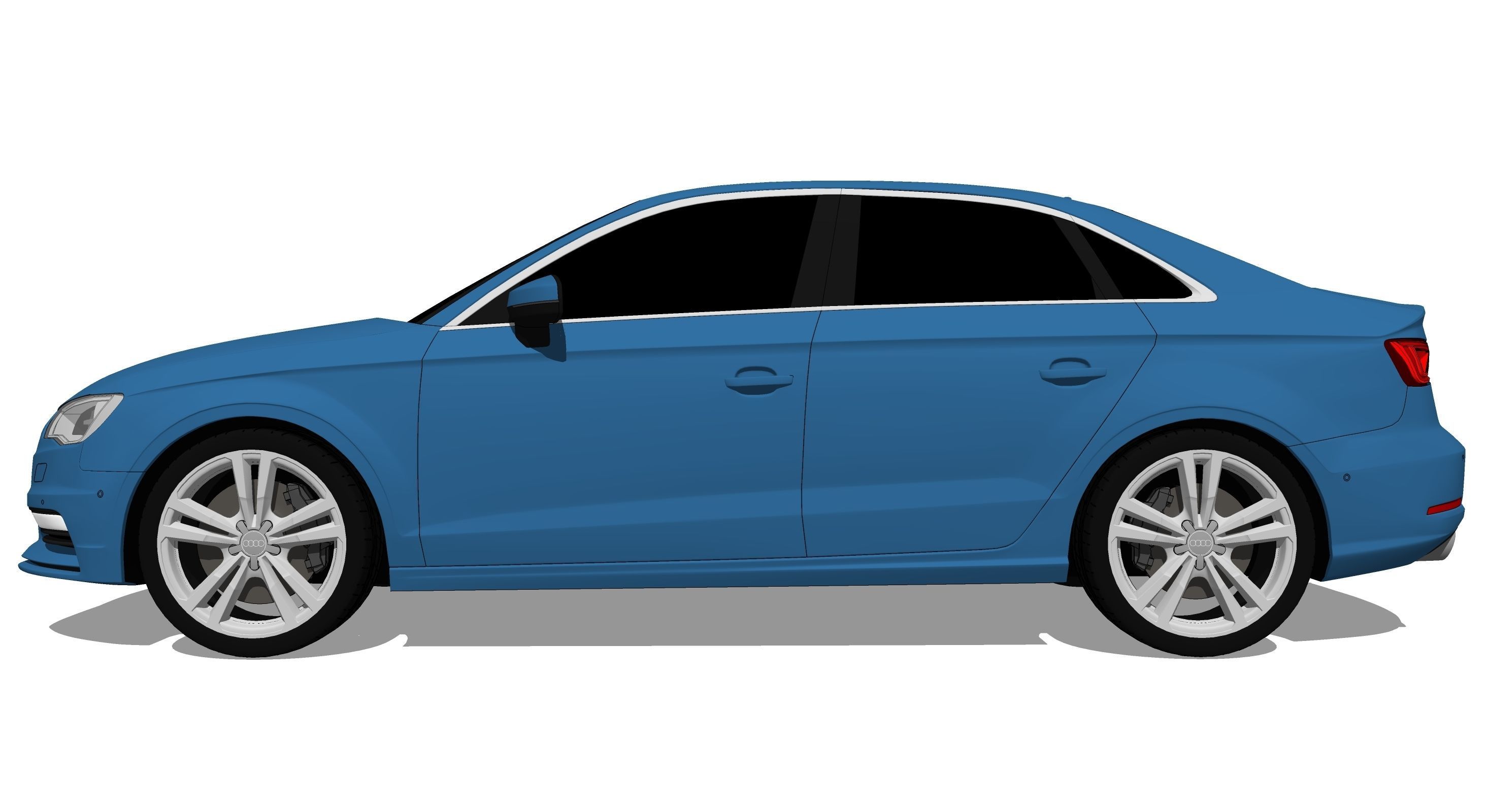 3D 2015 Audi A3 Sedan model