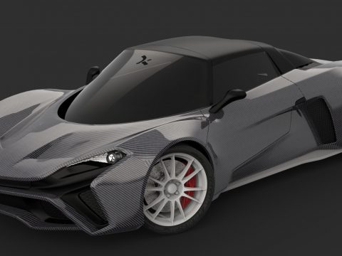 500 Group CherAn Supercar Concept 3D model